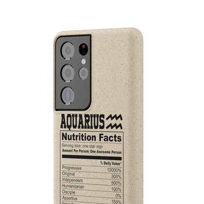 Aquarius Ingredients Biodegradable Phone Case