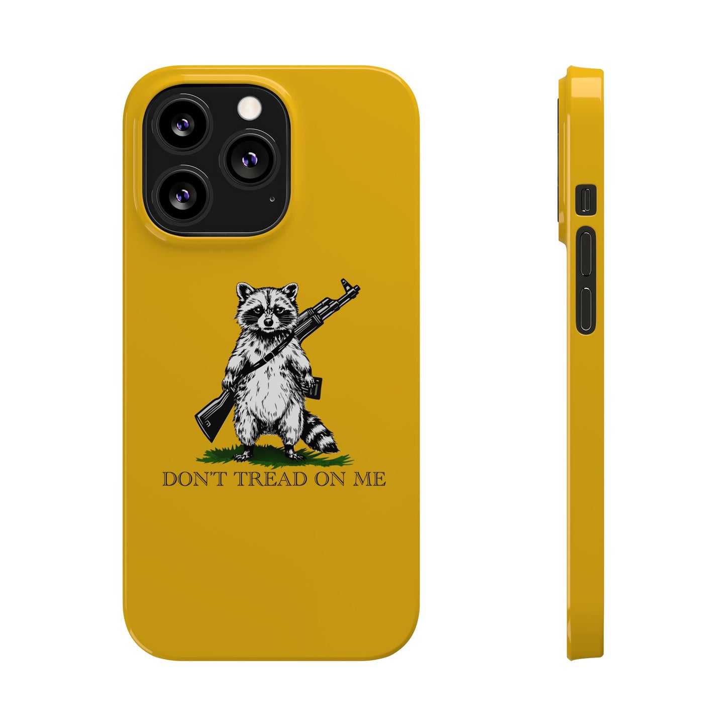 Racoon Freedom Design Slim Phone Case