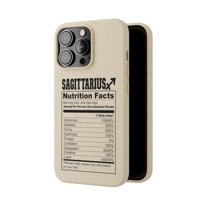 Sagittarius Ingredients Biodegradable Phone Case