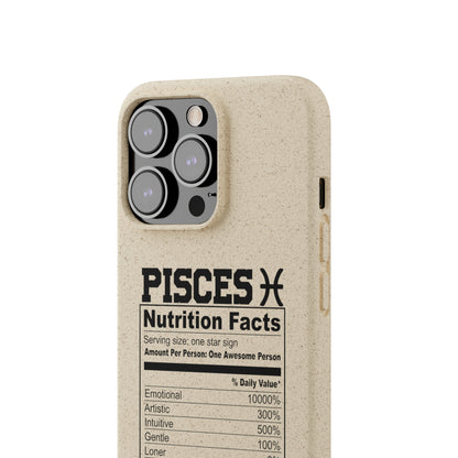 Pisces Ingredients Biodegradable Phone Case