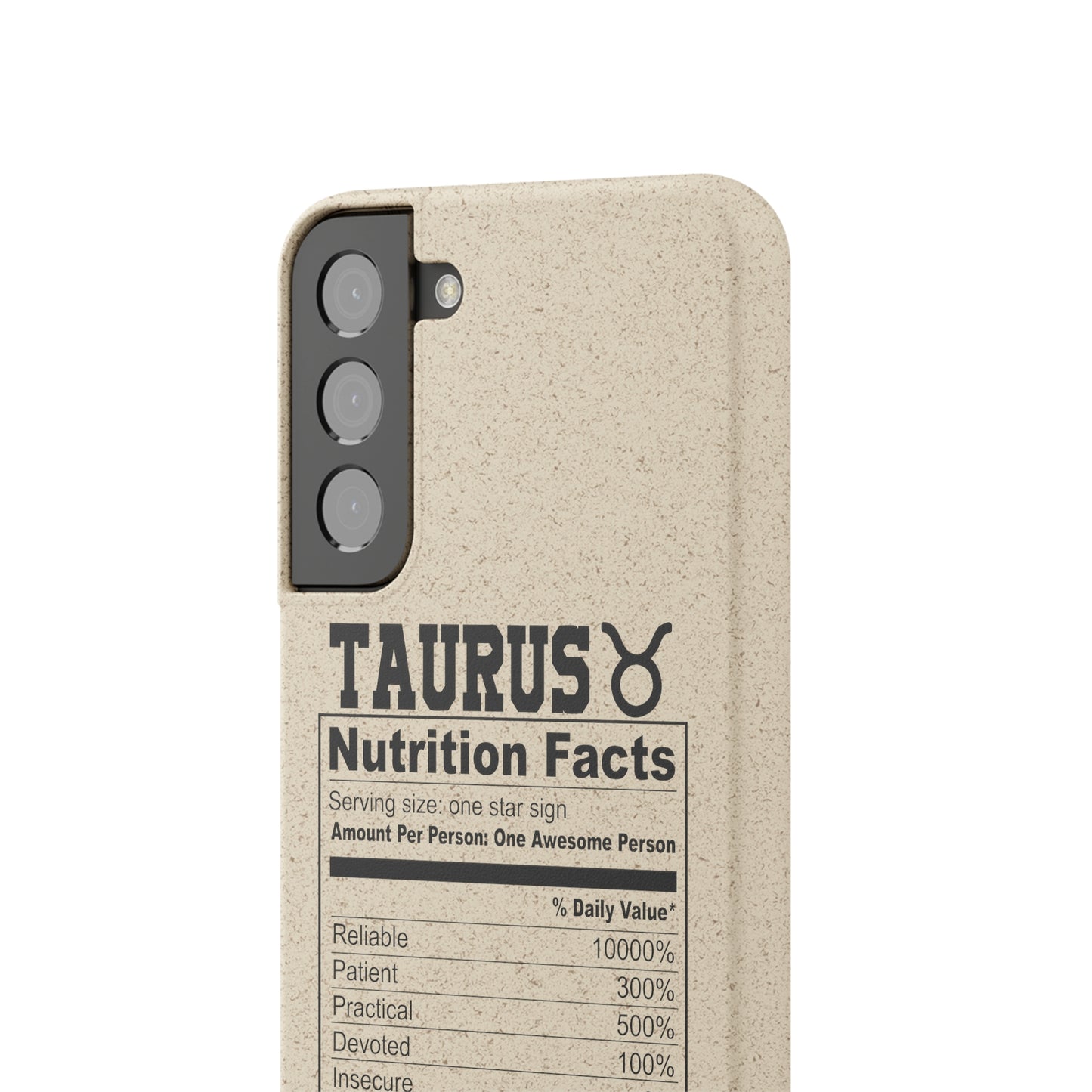 Taurus Ingredients Biodegradable Phone Case