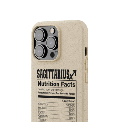 Sagittarius Ingredients Biodegradable Phone Case