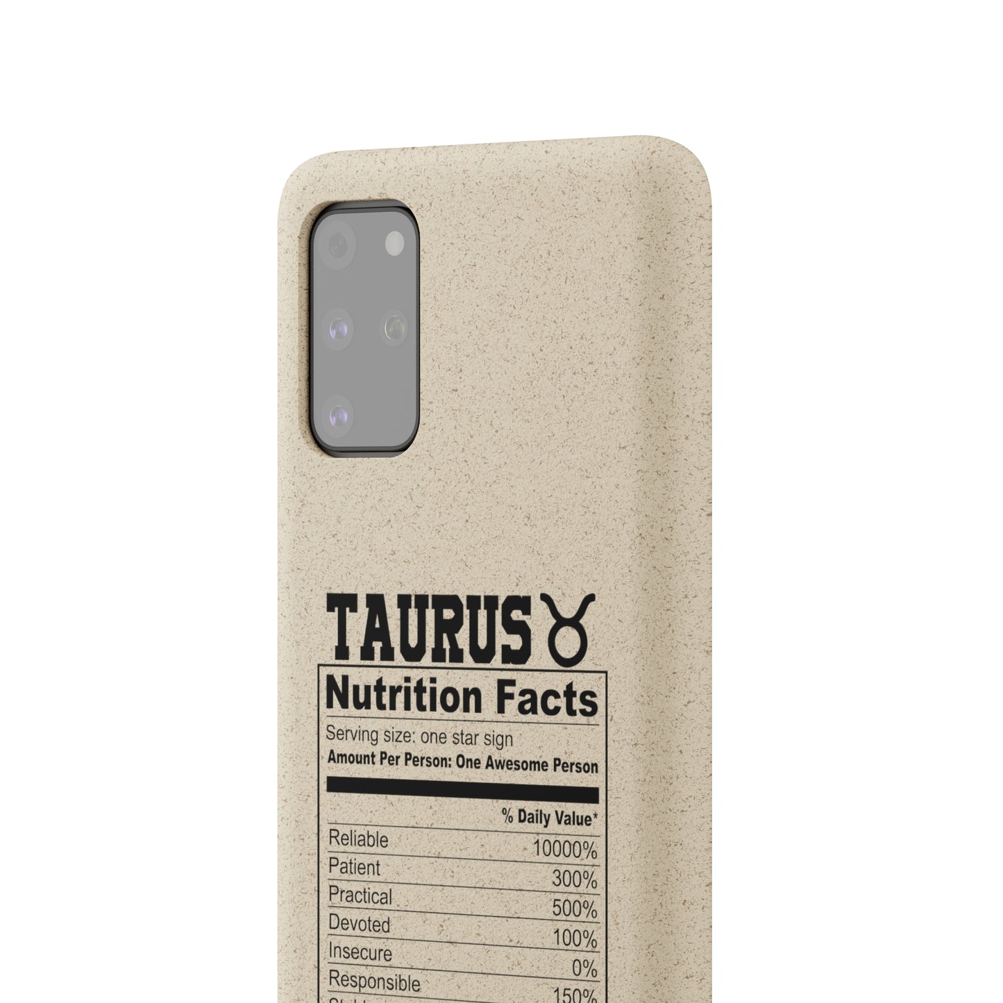 Taurus Ingredients Biodegradable Phone Case