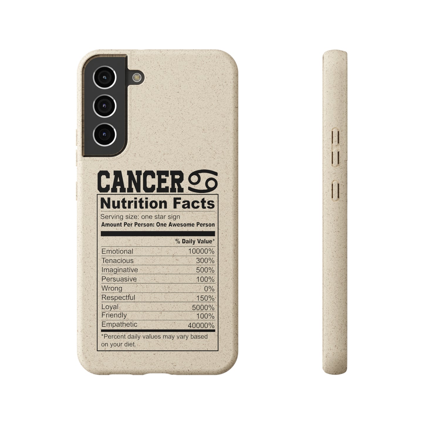 Zodiac Ingredients Biodegradable Phone Case