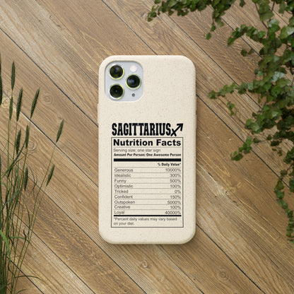 Sagittarius Ingredients Biodegradable Phone Case