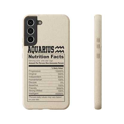 Aquarius Ingredients Biodegradable Phone Case