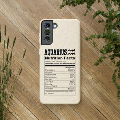 Aquarius Ingredients Biodegradable Phone Case