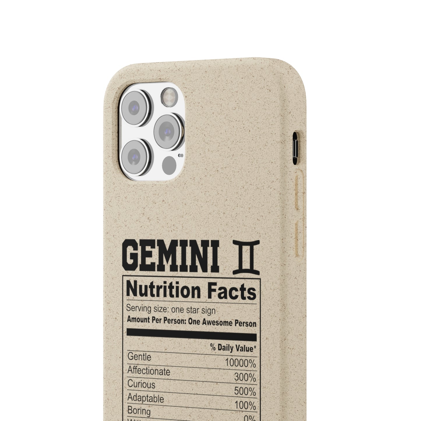 Gemini Ingredients Biodegradable Phone Case