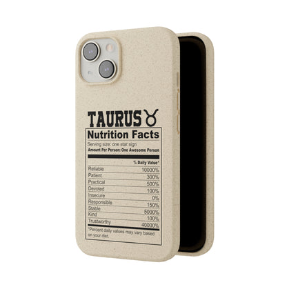 Taurus Ingredients Biodegradable Phone Case