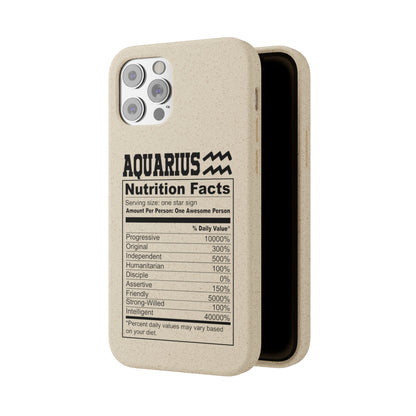 Aquarius Ingredients Biodegradable Phone Case