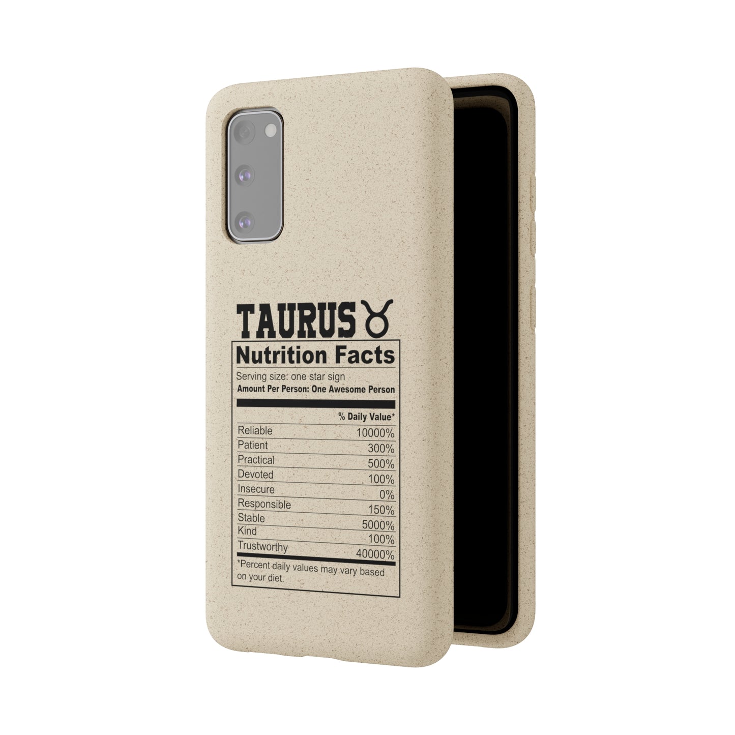 Taurus Ingredients Biodegradable Phone Case