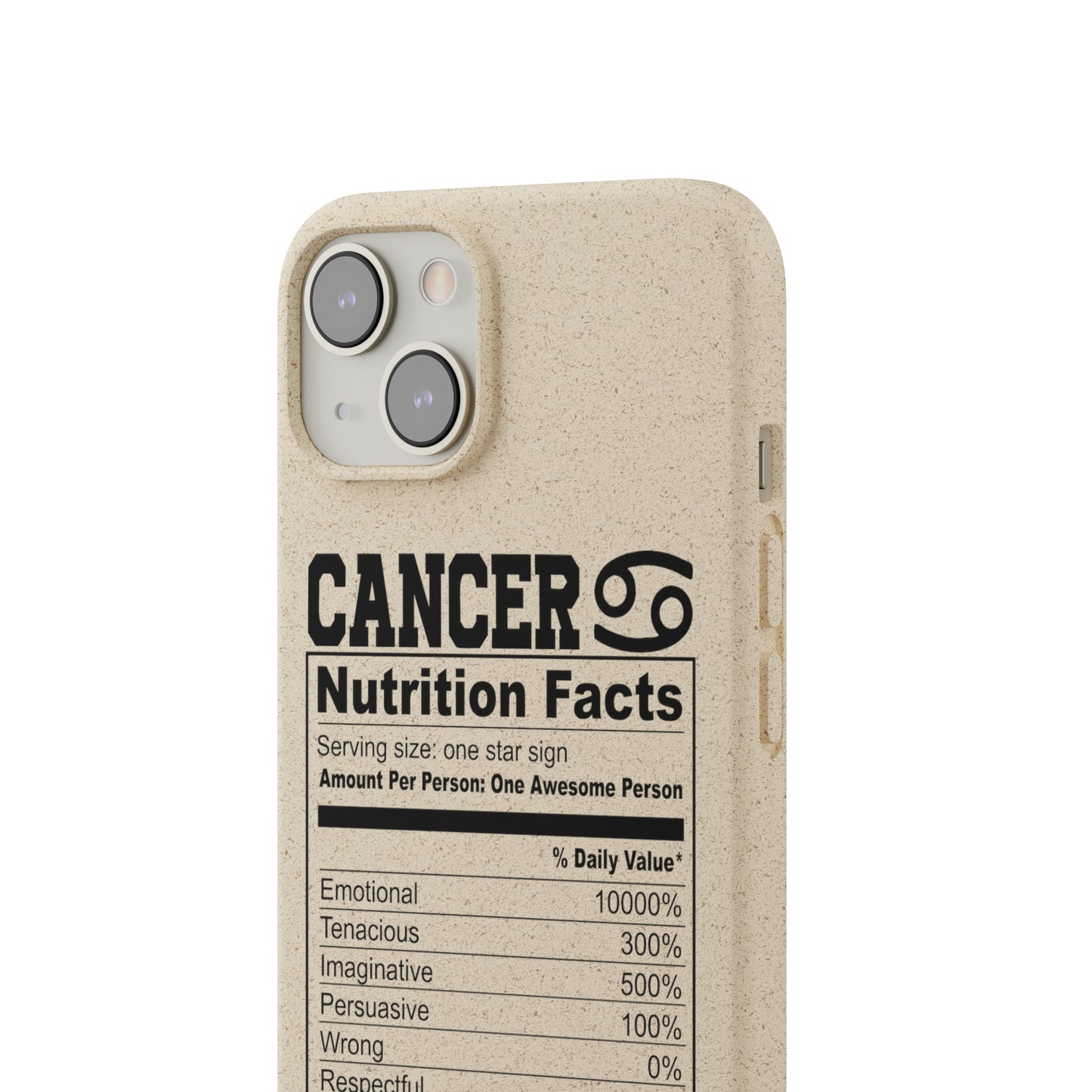 Zodiac Ingredients Biodegradable Phone Case