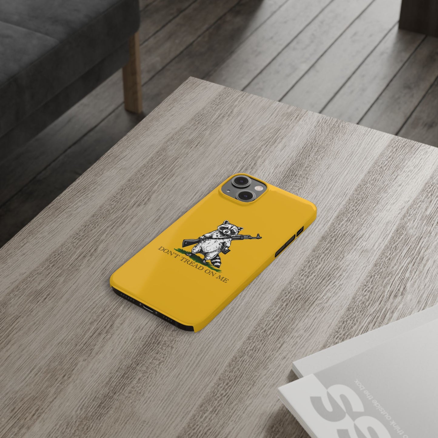 Racoon Freedom Design Slim Phone Case