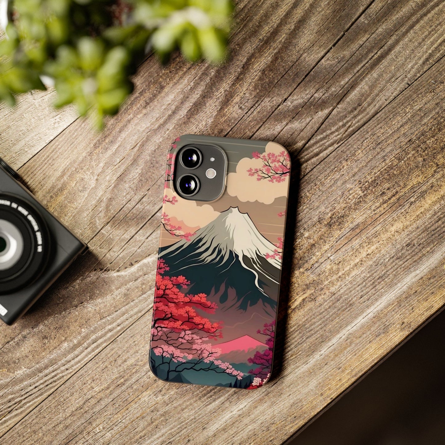 Japan Mountain V2! Slim iPhone Cases