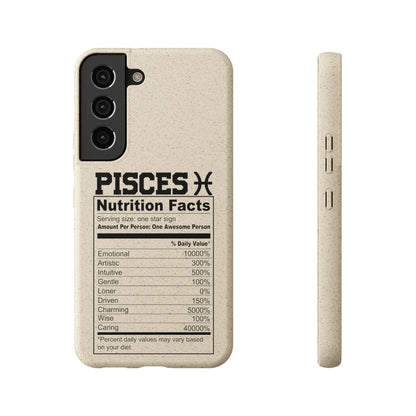 Pisces Ingredients Biodegradable Phone Case