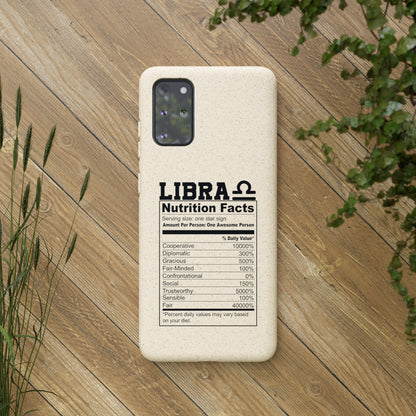 Libra Ingredients Biodegradable Phone Case