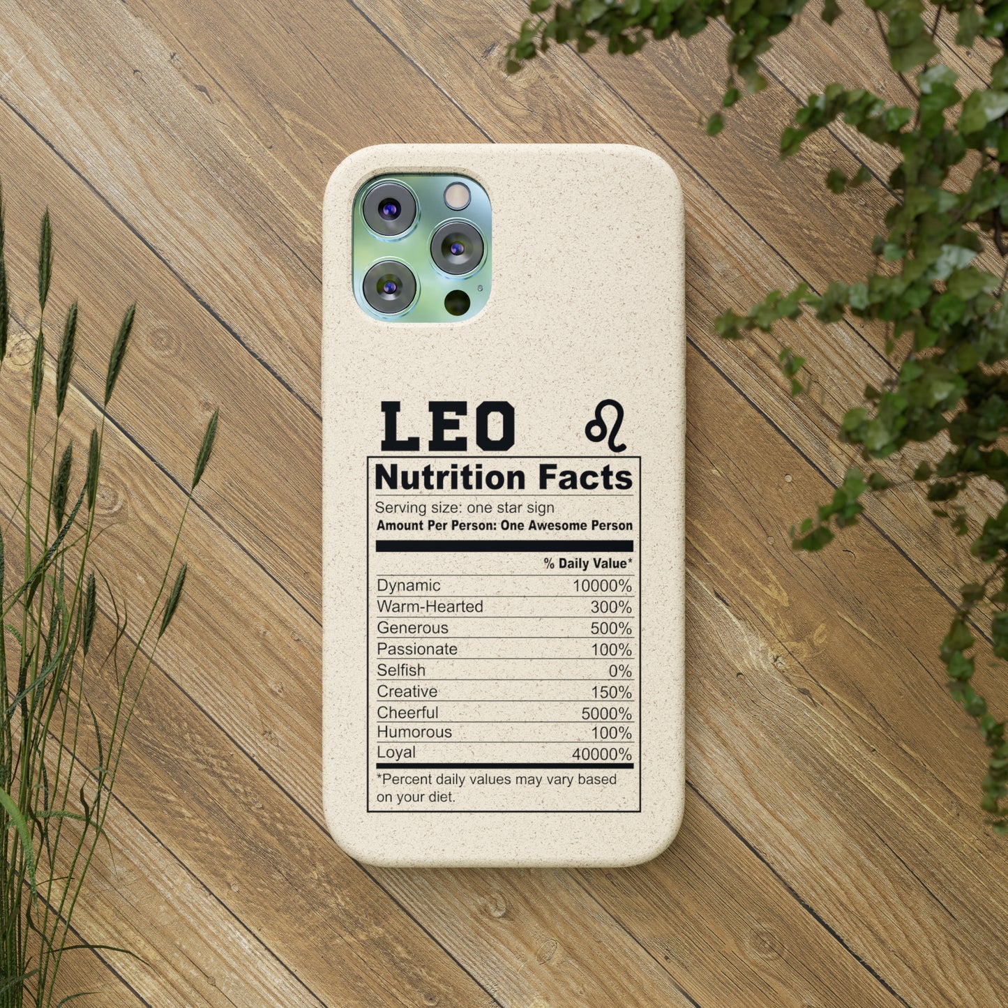 Zodiac Ingredients Biodegradable Phone Case