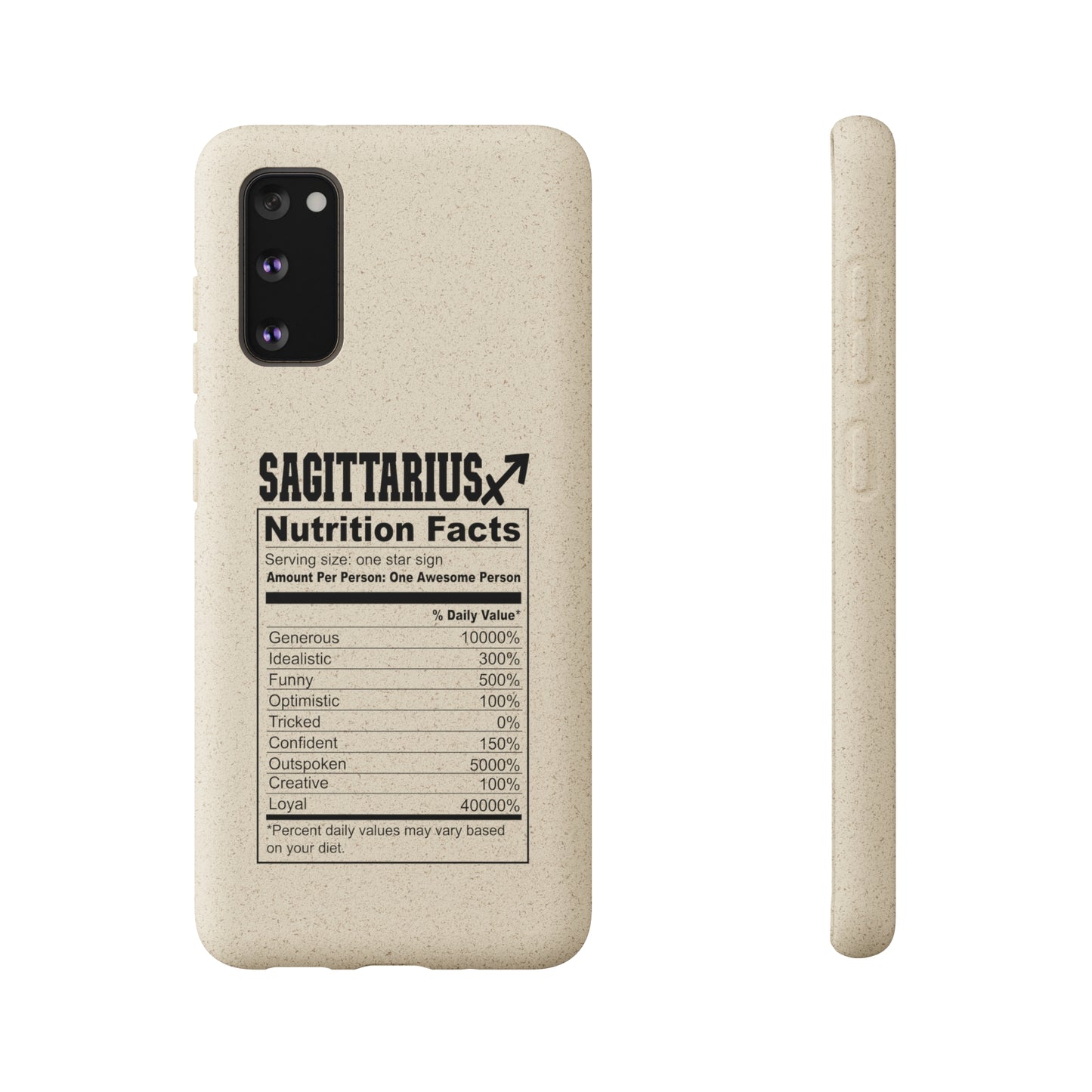 Zodiac Ingredients Biodegradable Phone Case