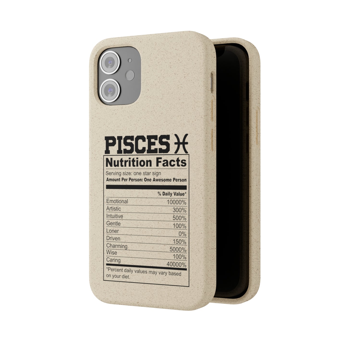 Pisces Ingredients Biodegradable Phone Case