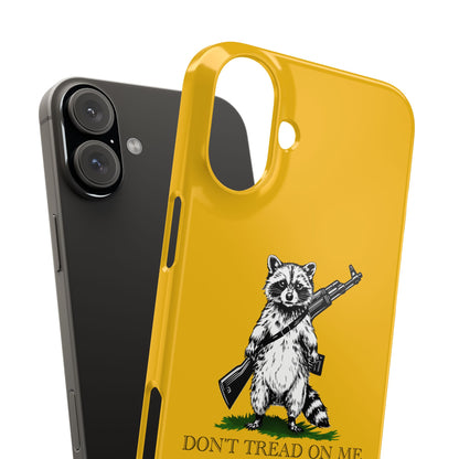 Racoon Freedom Design Slim Phone Case