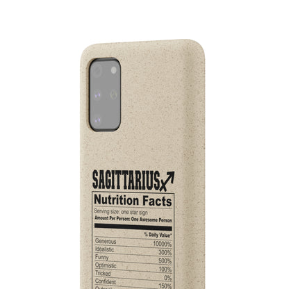 Sagittarius Ingredients Biodegradable Phone Case