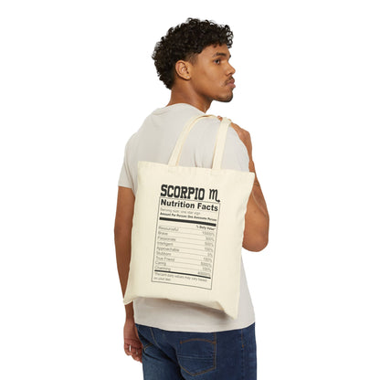 Scorpio Ingredients - Canvas Tote Bag  Eco-Friendly