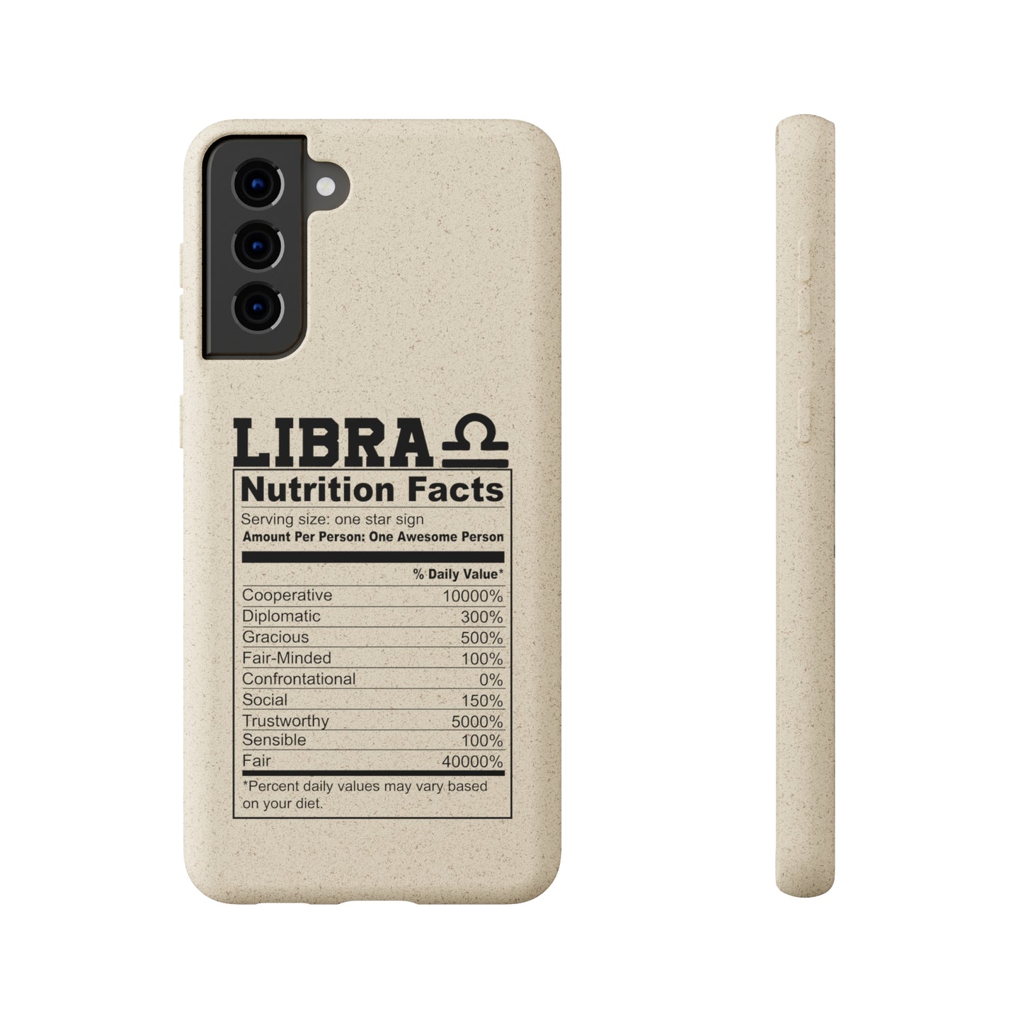 Libra Ingredients Biodegradable Phone Case