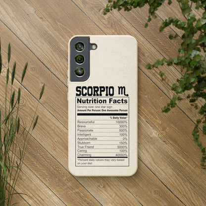 Scorpio Ingredients Biodegradable Phone Case