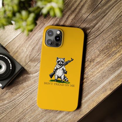 Racoon Freedom Design Slim Phone Case