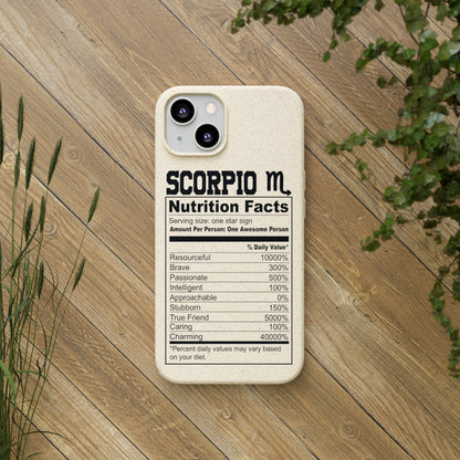 Scorpio Ingredients Biodegradable Phone Case