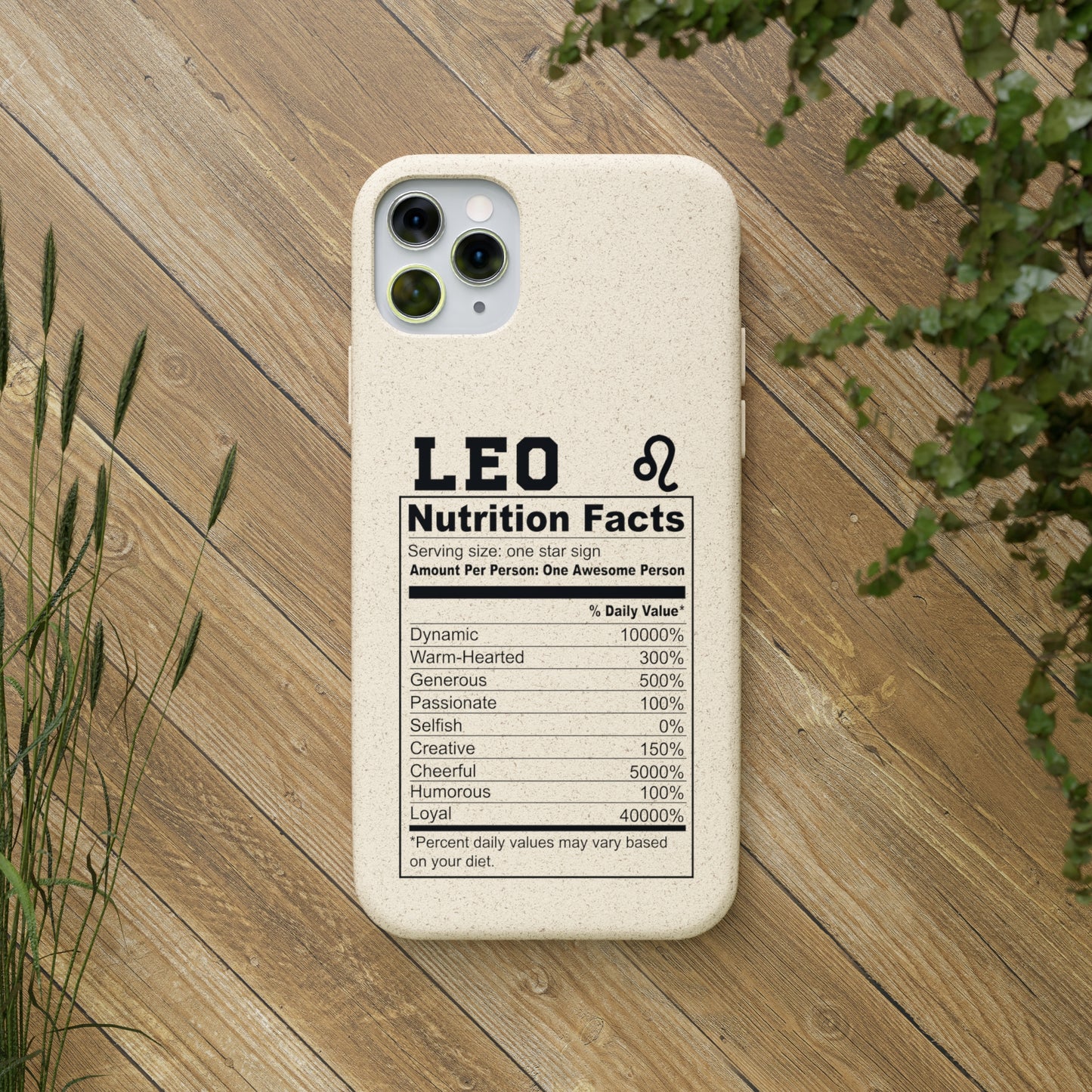 Zodiac Ingredients Biodegradable Phone Case