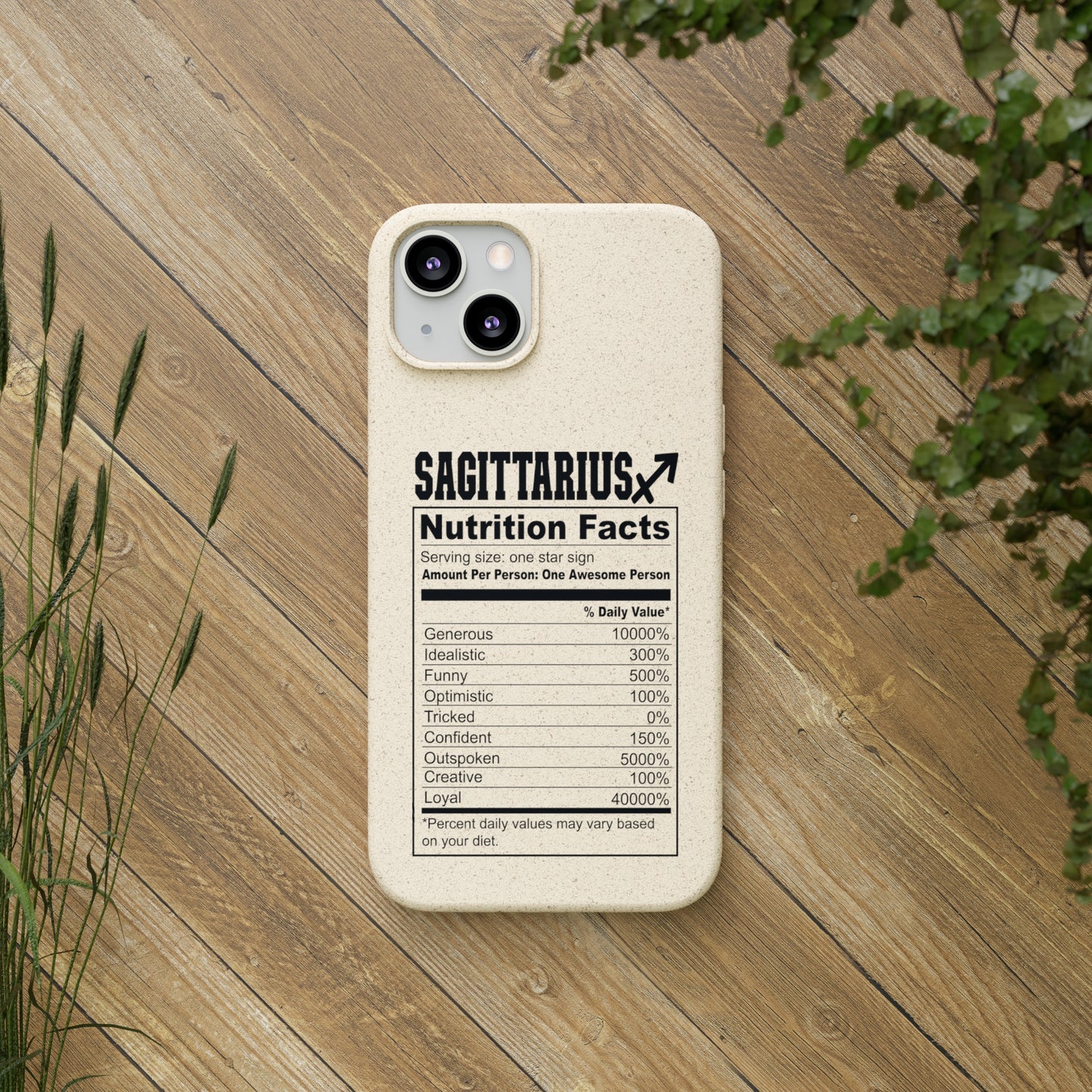 Zodiac Ingredients Biodegradable Phone Case