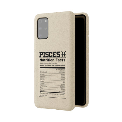 Pisces Ingredients Biodegradable Phone Case