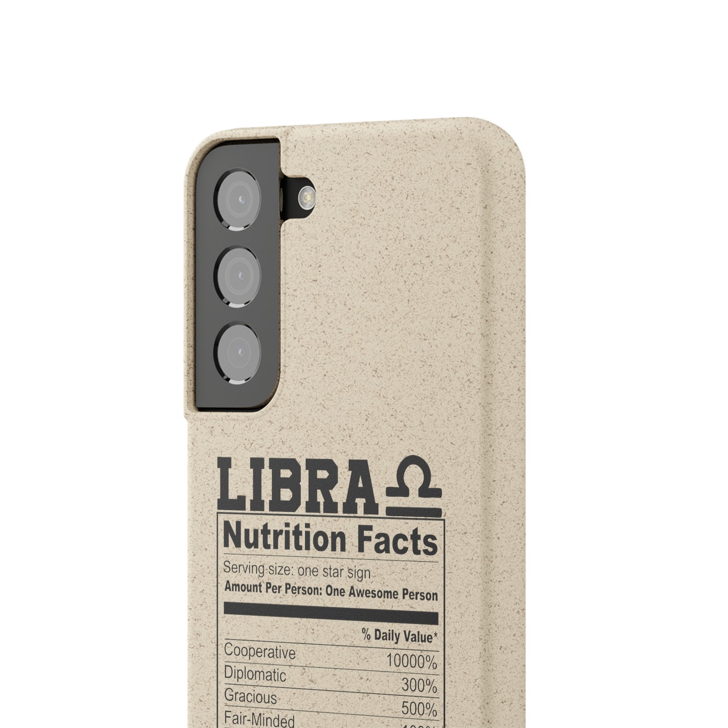 Libra Ingredients Biodegradable Phone Case