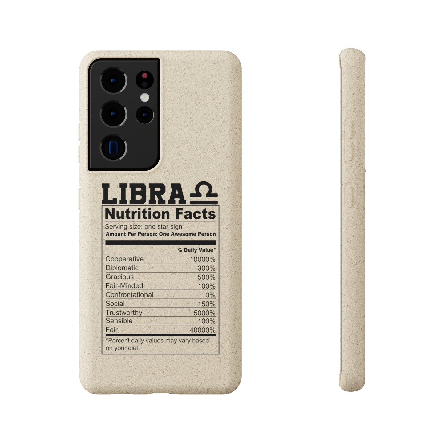 Libra Ingredients Biodegradable Phone Case