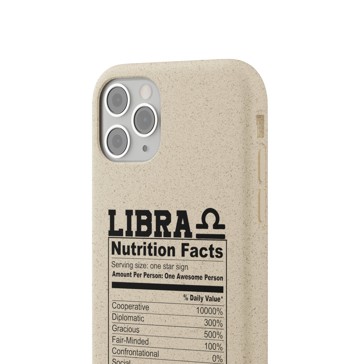 Libra Ingredients Biodegradable Phone Case