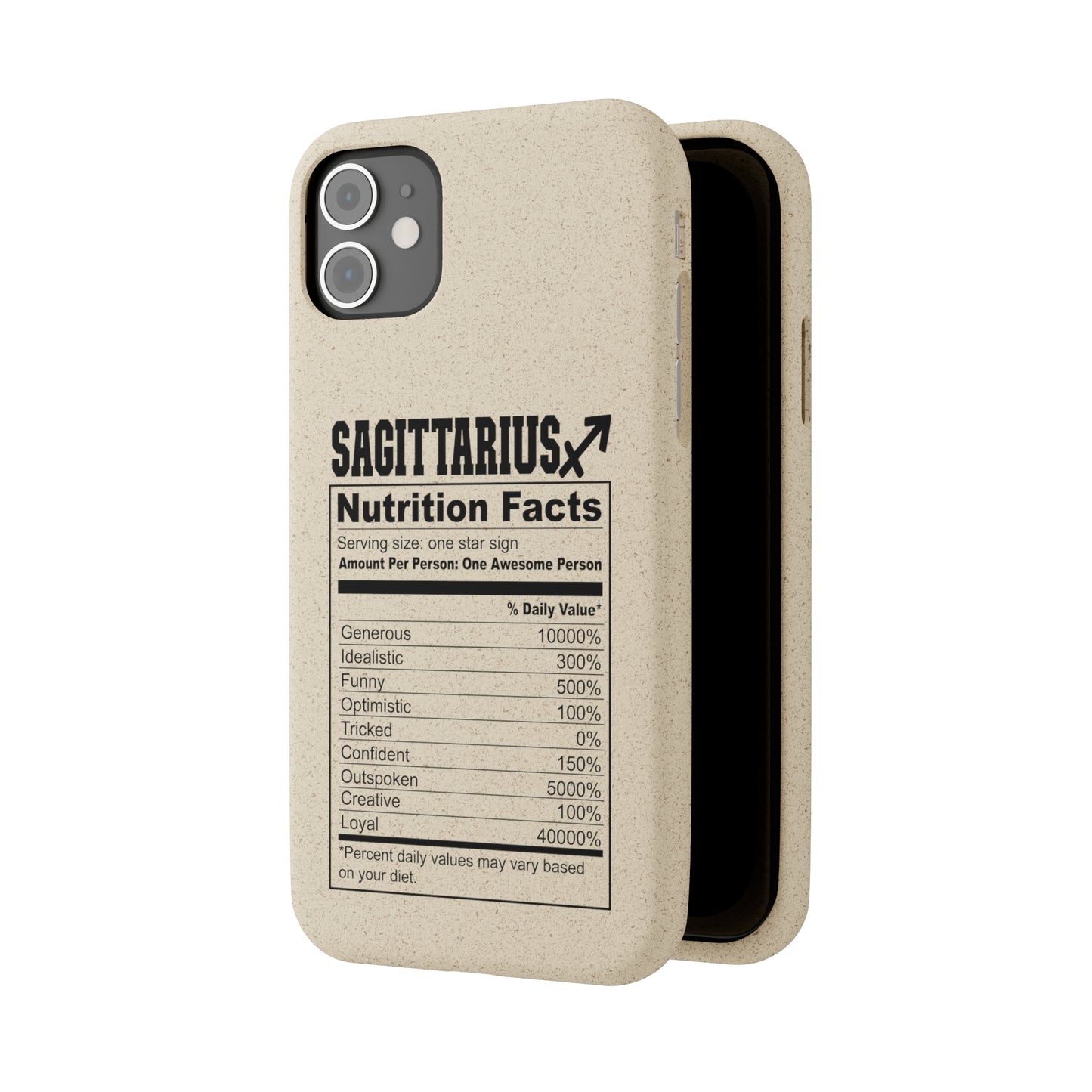 Zodiac Ingredients Biodegradable Phone Case