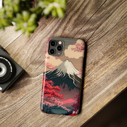 Japan Mountain V2! Slim iPhone Cases