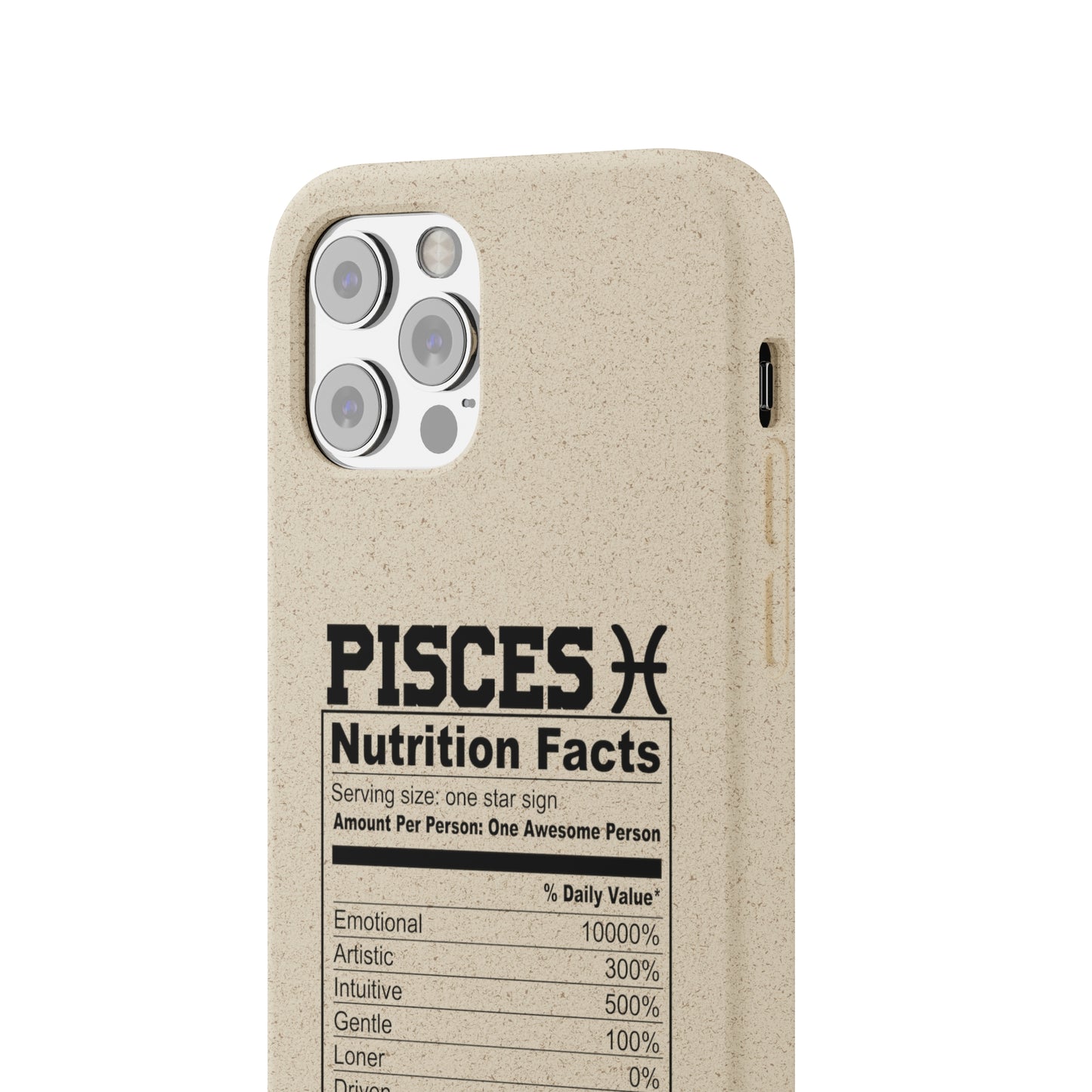 Pisces Ingredients Biodegradable Phone Case