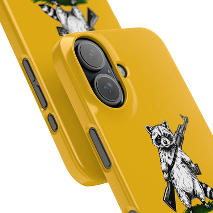 Racoon Freedom Design Slim Phone Case