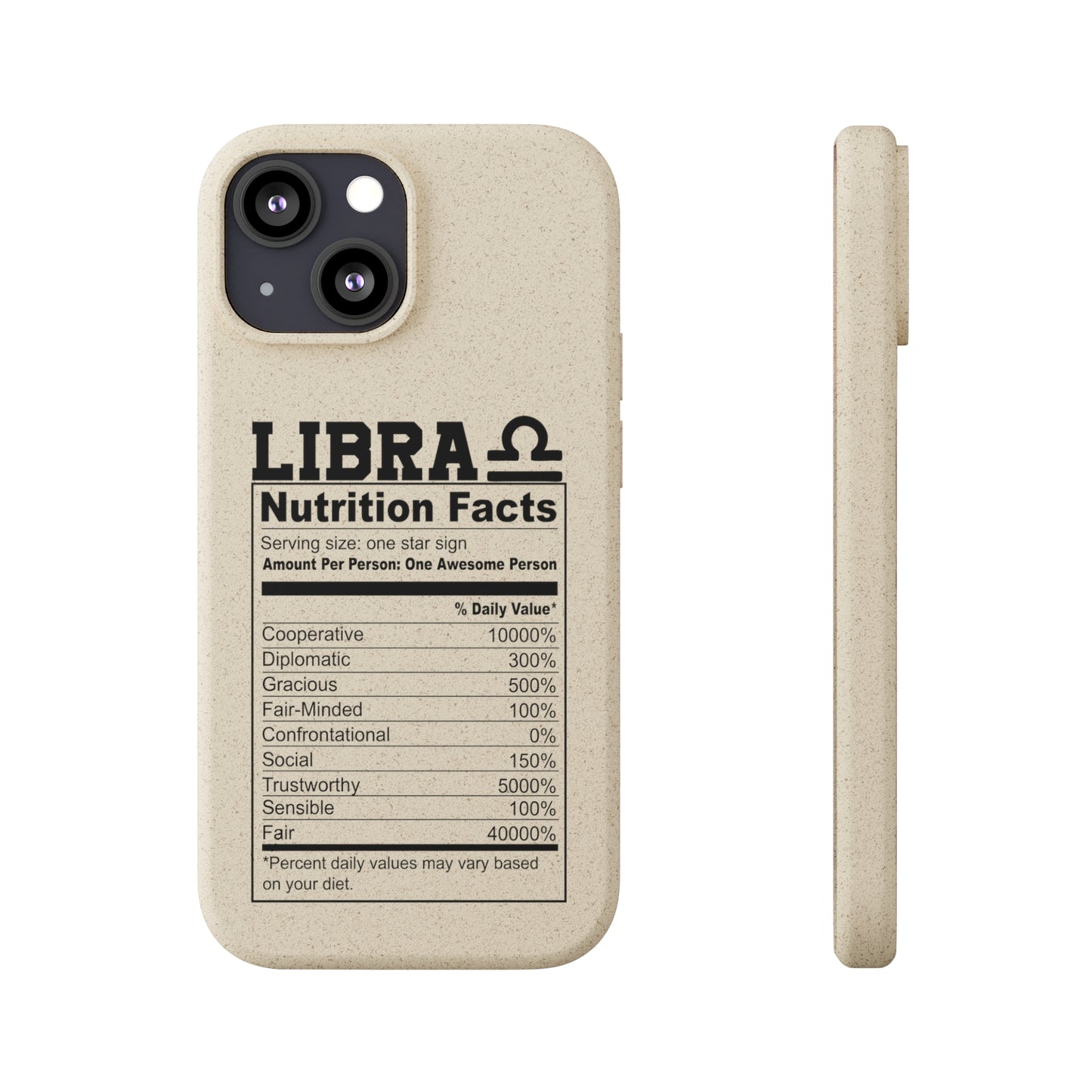 Libra Ingredients Biodegradable Phone Case