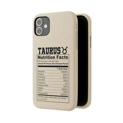 Taurus Ingredients Biodegradable Phone Case