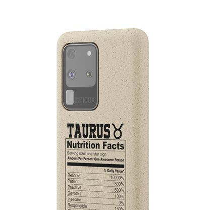 Taurus Ingredients Biodegradable Phone Case