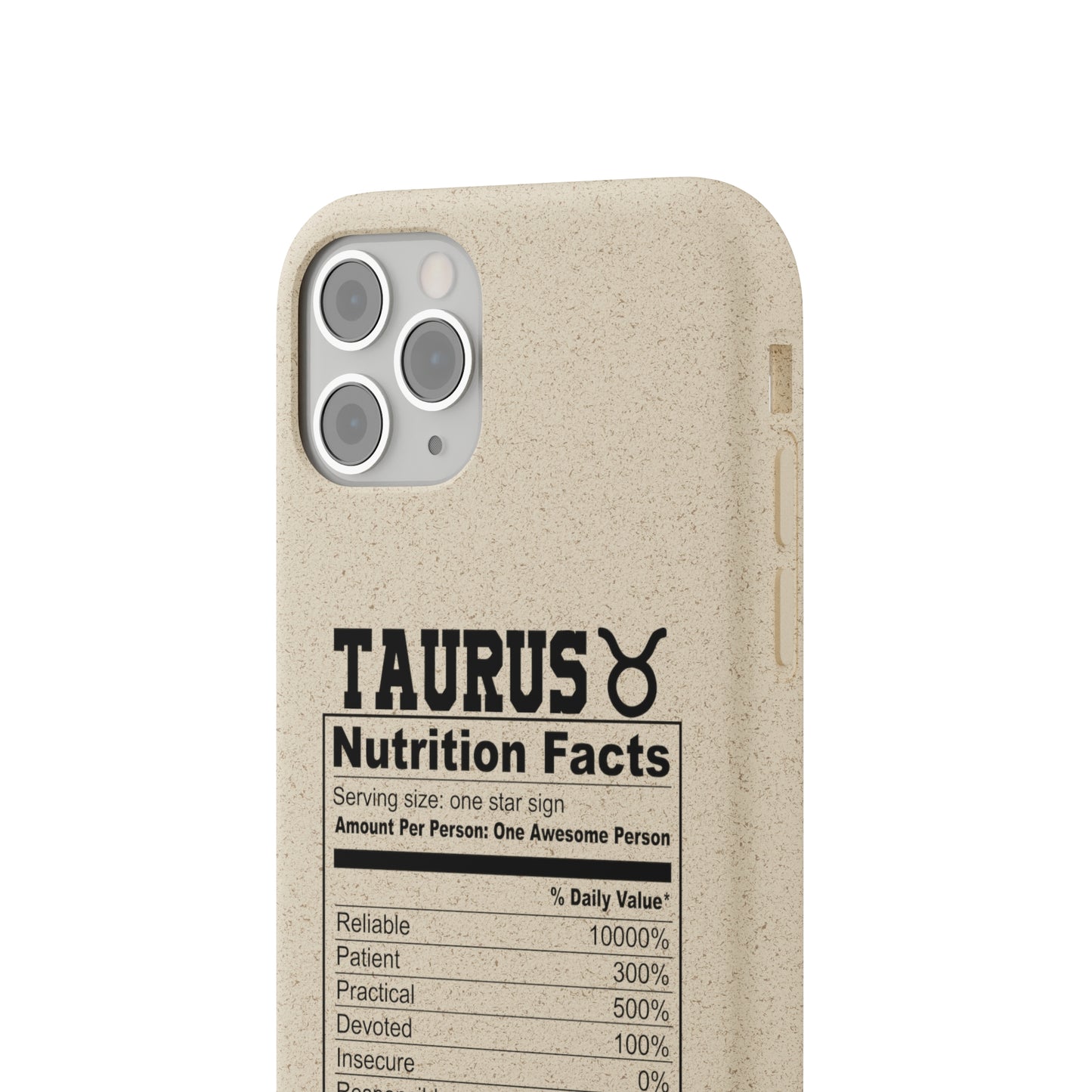 Taurus Ingredients Biodegradable Phone Case