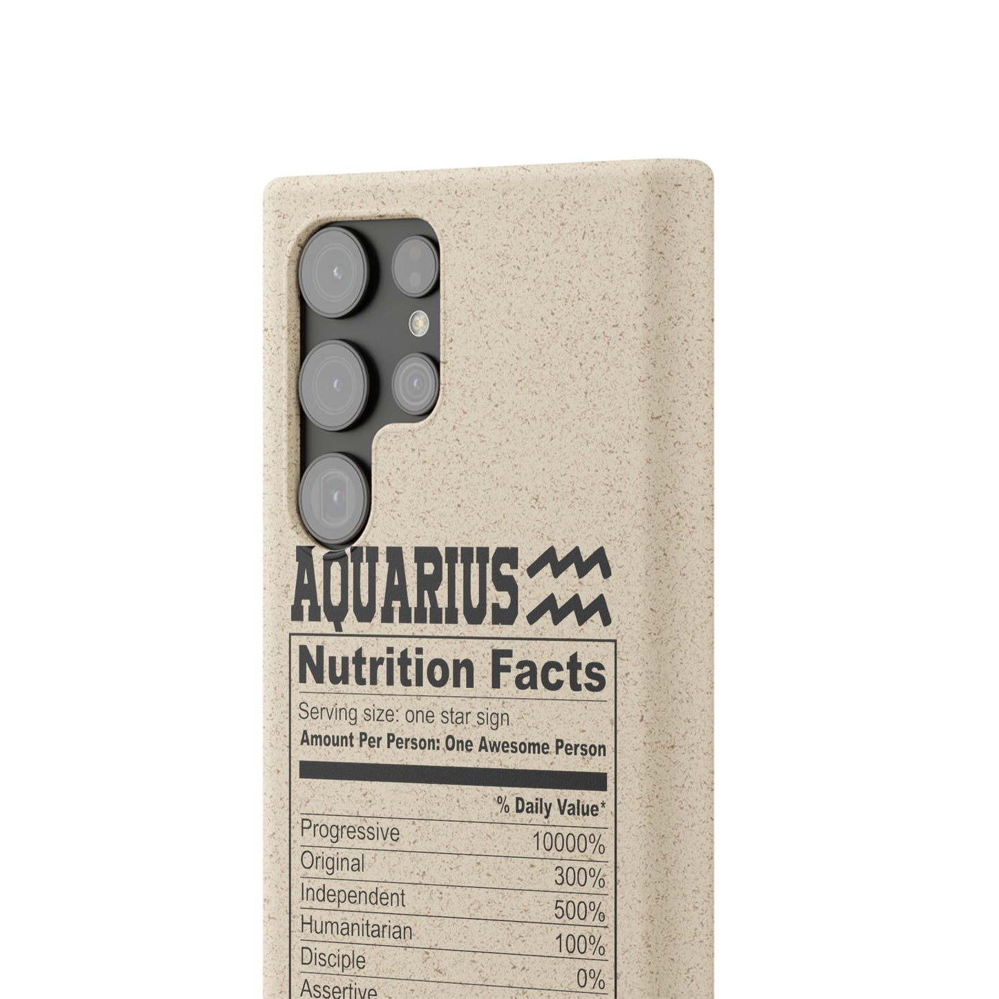 Aquarius Ingredients Biodegradable Phone Case