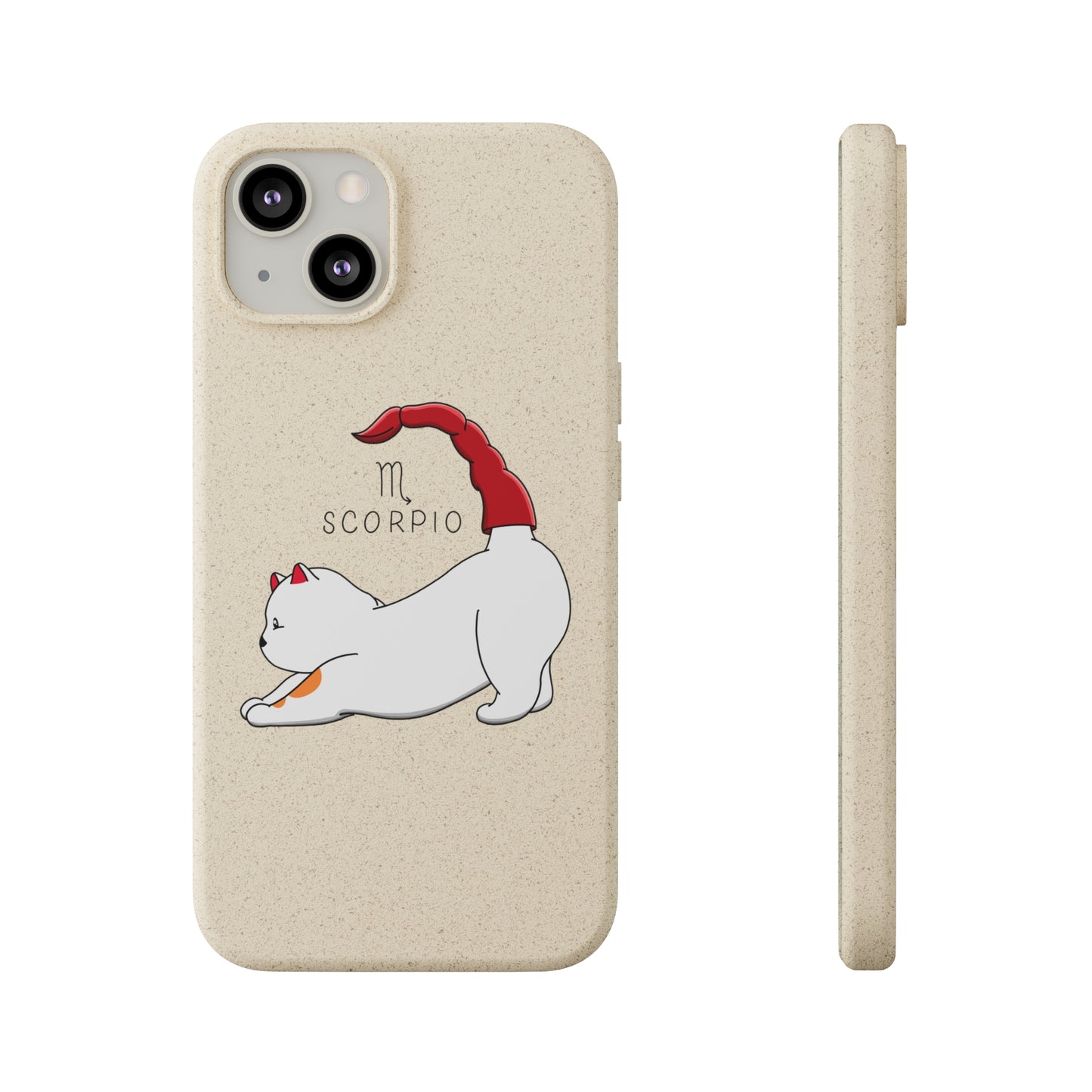 Scorpio Cat Zodiac Design - Biodegradable Phone Cases