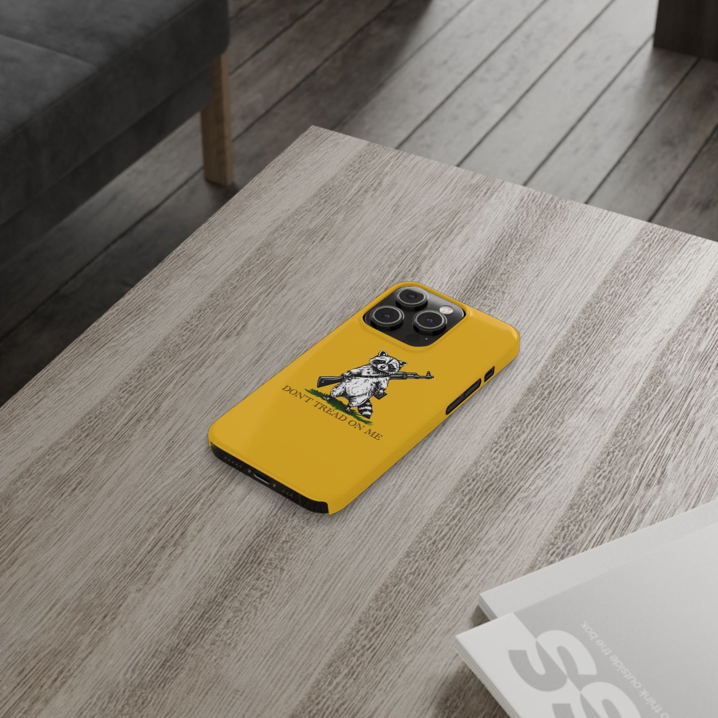 Racoon Freedom Design Slim Phone Case