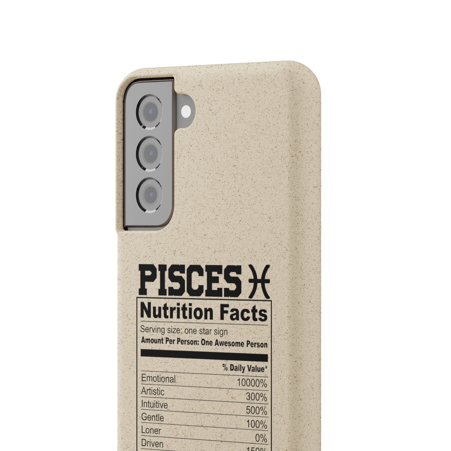 Pisces Ingredients Biodegradable Phone Case