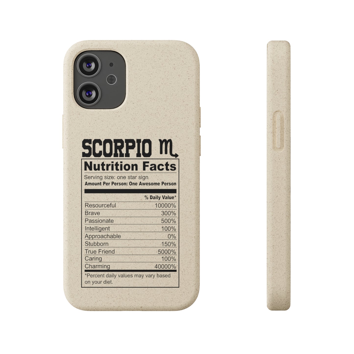 Zodiac Ingredients Biodegradable Phone Case