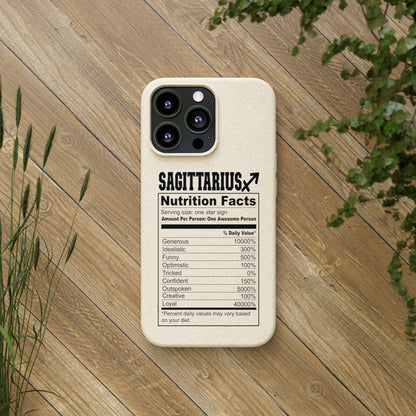 Sagittarius Ingredients Biodegradable Phone Case